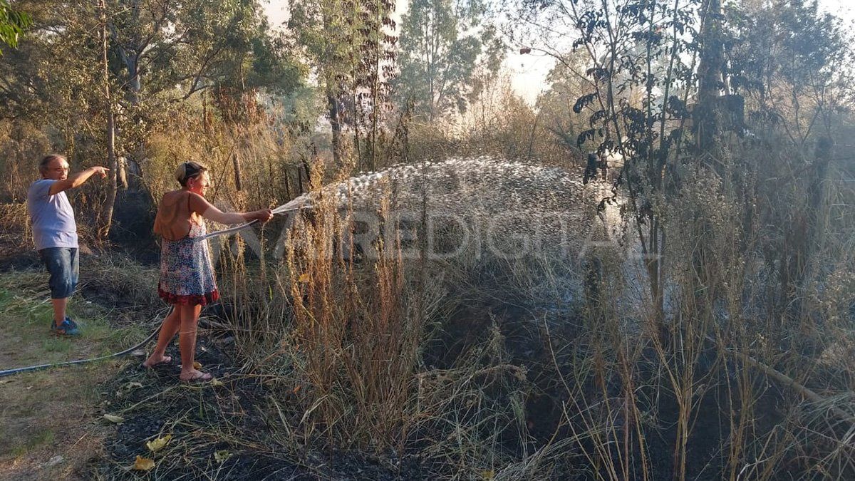 Incendio en Villa California: un vecino lo habría iniciado