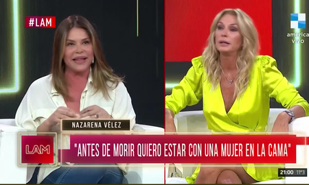 Nazarena Vélez, picante en LAM.