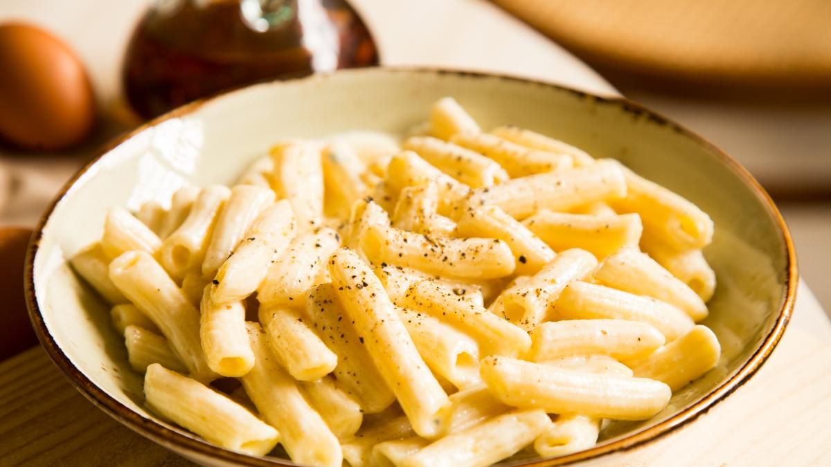 Macarrones con cuatro quesos.