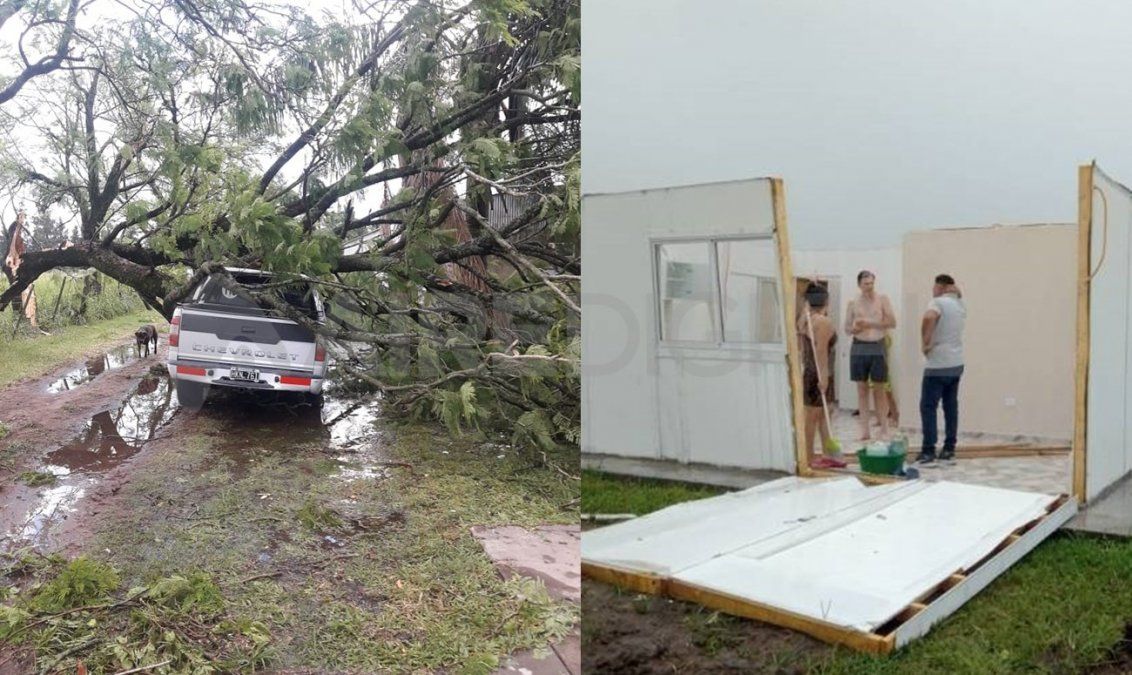 El temporal en el norte provincial dejó importantes daños materiales
