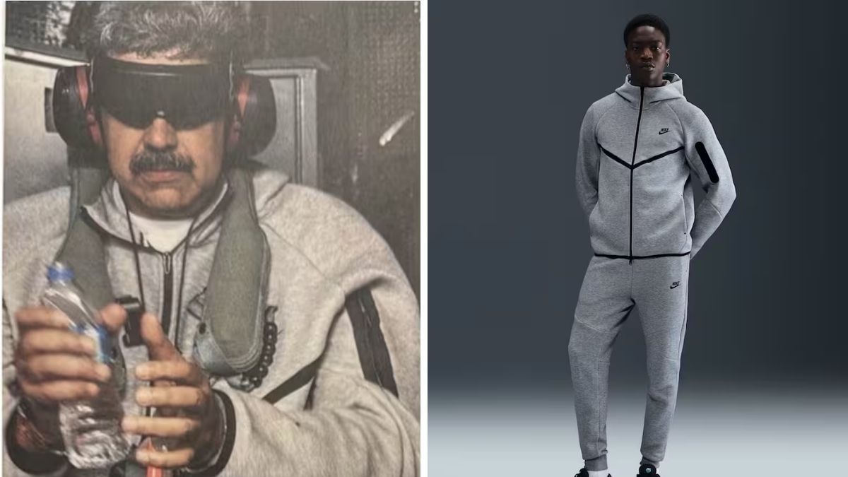 Nicolás Maduro llevaba puesto un conjunto Nike al momento de su detención y rápidamente se agotó en las tiendas digitales.