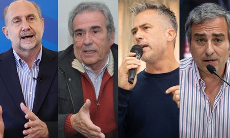 Omar Perotti, Ricardo Olivera, Leandro Busatto y Oscar Cachi Martínez. Omar Perotti, Ricardo Olivera, Leandro Busatto y Oscar Cachi Martínez.