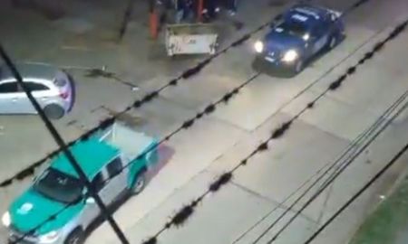 Barrio Las Flores; captura del video registrado a la madrugada Barrio Las Flores; captura del video registrado a la madrugada