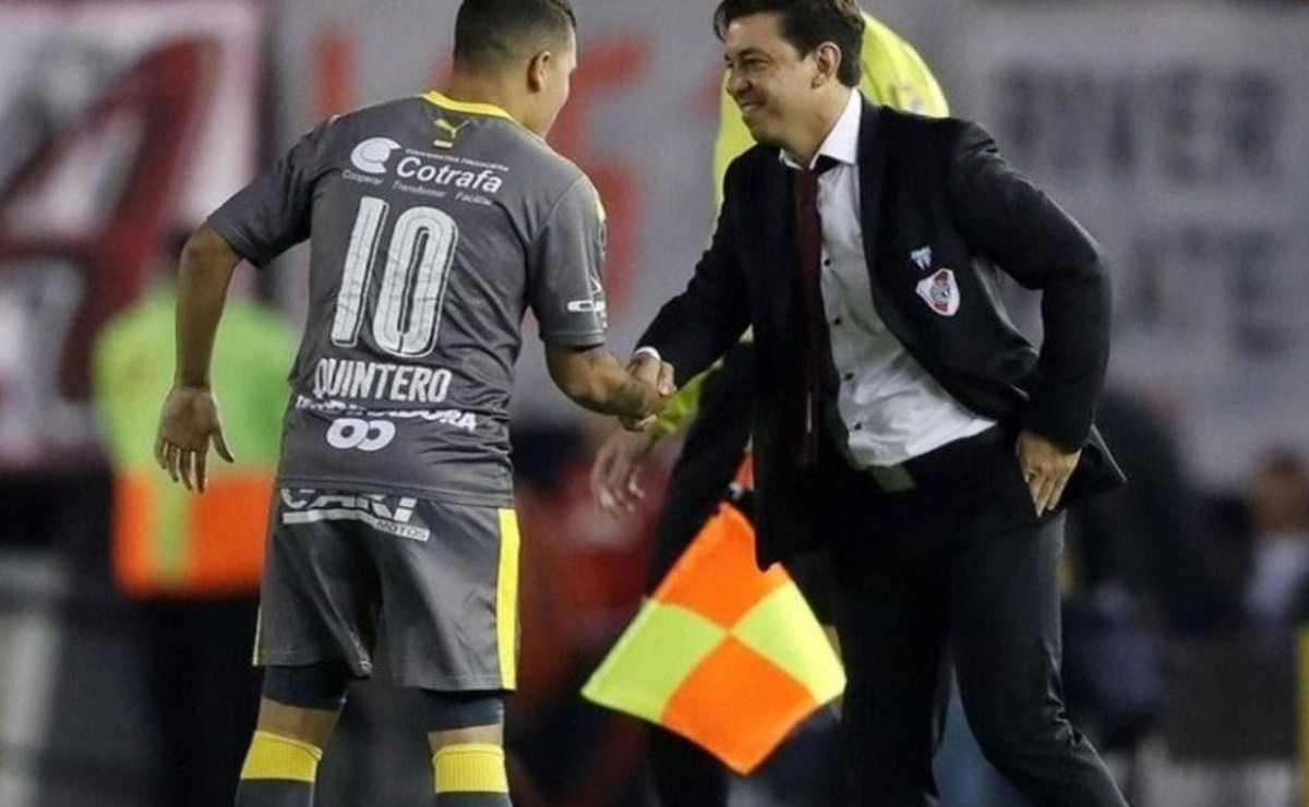 Juanfer Quintero estará presente en la cancha de River para el gran homenaje que le realizarán a Marcelo Gallardo.