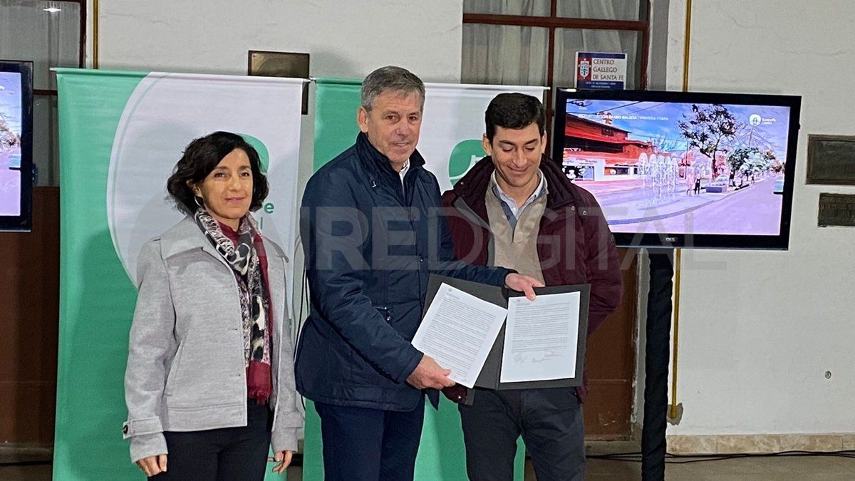 El intendente Emilio Jatón en la adjudicación del