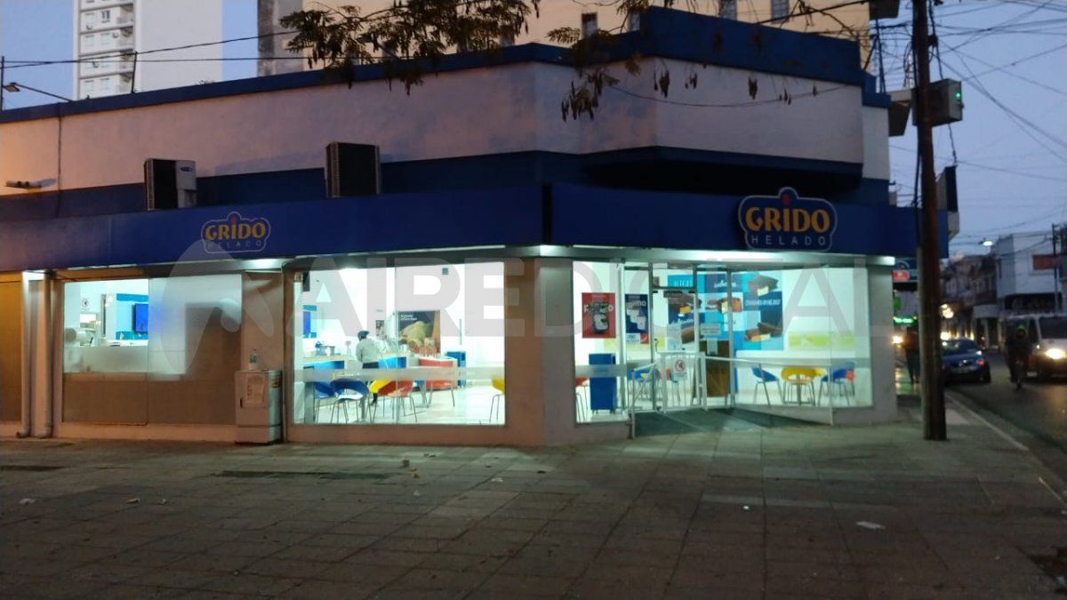 Heladería Grido: el domingo por la noche entraron dos ladrones a robar
