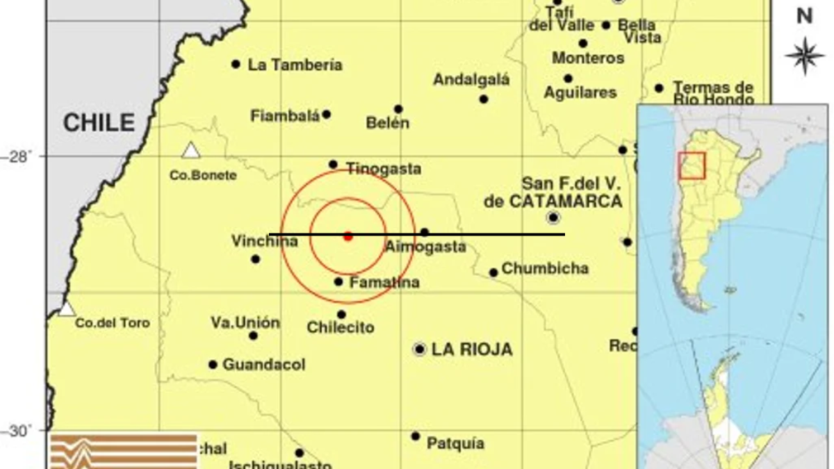 Fuerte temblor en La Rioja: se sintió en otras provincias Fuerte temblor en La Rioja: se sintió en otras provincias