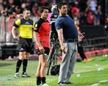 Marcelo Saralegui se fue conforme con el rendimiento de Colón, a pesar de haber caído frente a Defensa y Justicia por la Liga Profesional. Marcelo Saralegui se fue conforme con el rendimiento de Colón, a pesar de haber caído frente a Defensa y Justicia por la Liga Profesional.