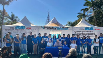 La Carpa Blanca docente comenzó a recorrer Santa Fe