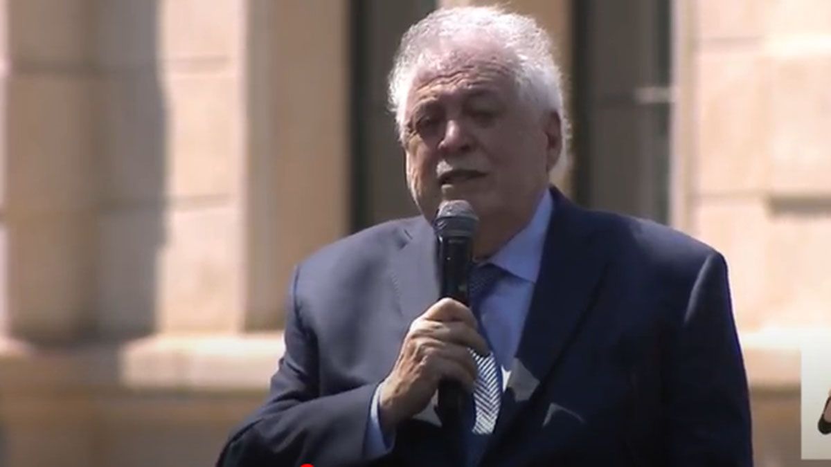 Ginés González García durante la presentación del Detectar en Santa Fe.