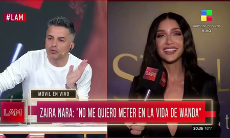 Zaira Nara y Ángel de Brito se cruzaron en vivo. Zaira Nara y Ángel de Brito se cruzaron en vivo.