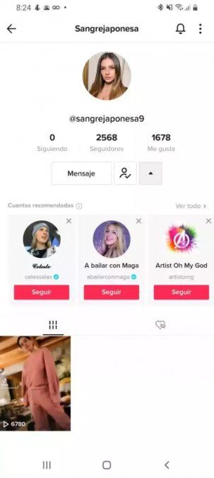 La China Suárez en su paseo por el sur, debutó en Tik Tok a través de un gracioso video.