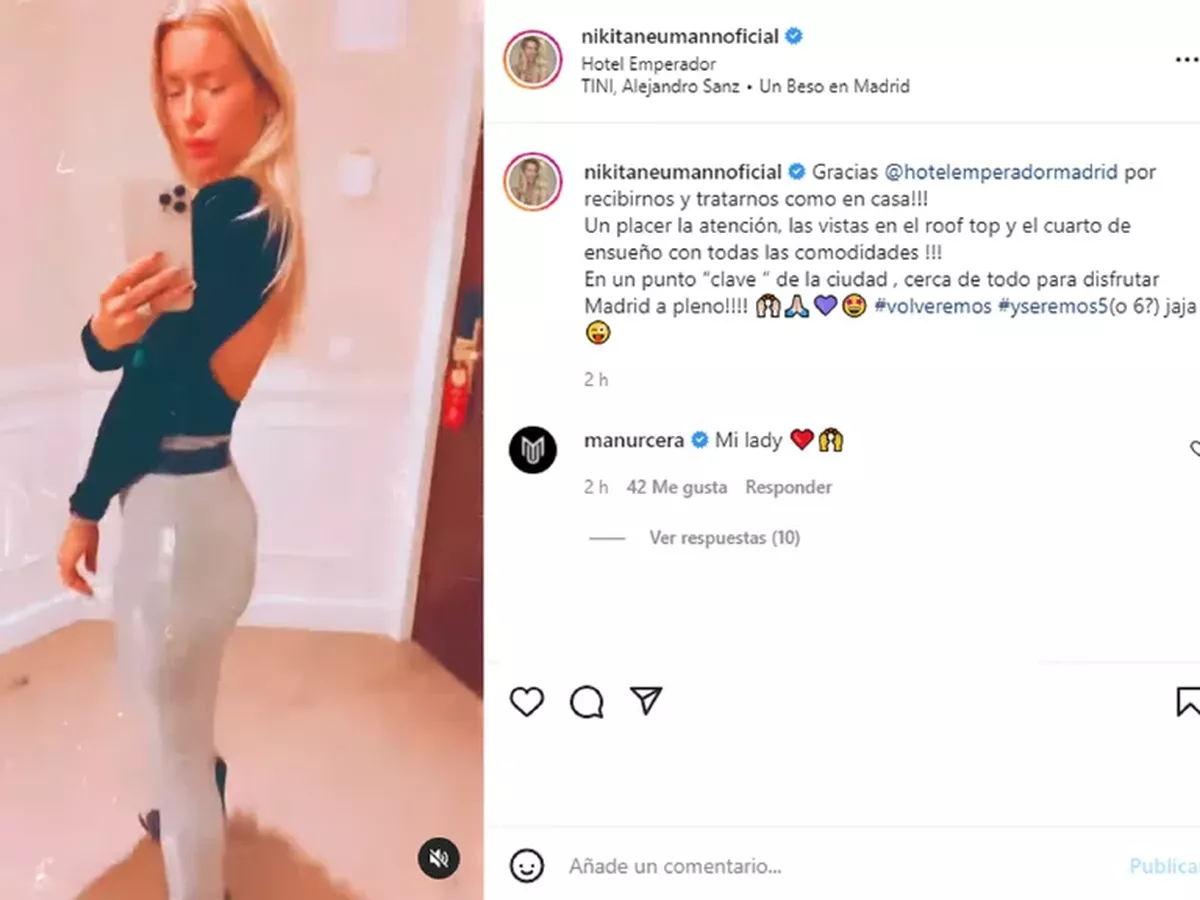 El posteo de Nicole Neumann que alimenta los rumores de embarazo.