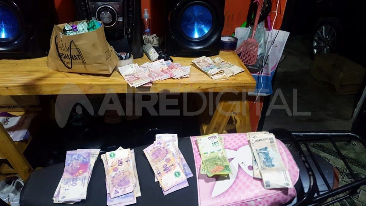 Imagen del allanamiento en Las Flores a Nahuel Cantero.