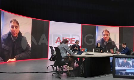 Germán Ocampo, en diálogo por Ahora Vengo con Luis Mino. Germán Ocampo, en diálogo por Ahora Vengo con Luis Mino.