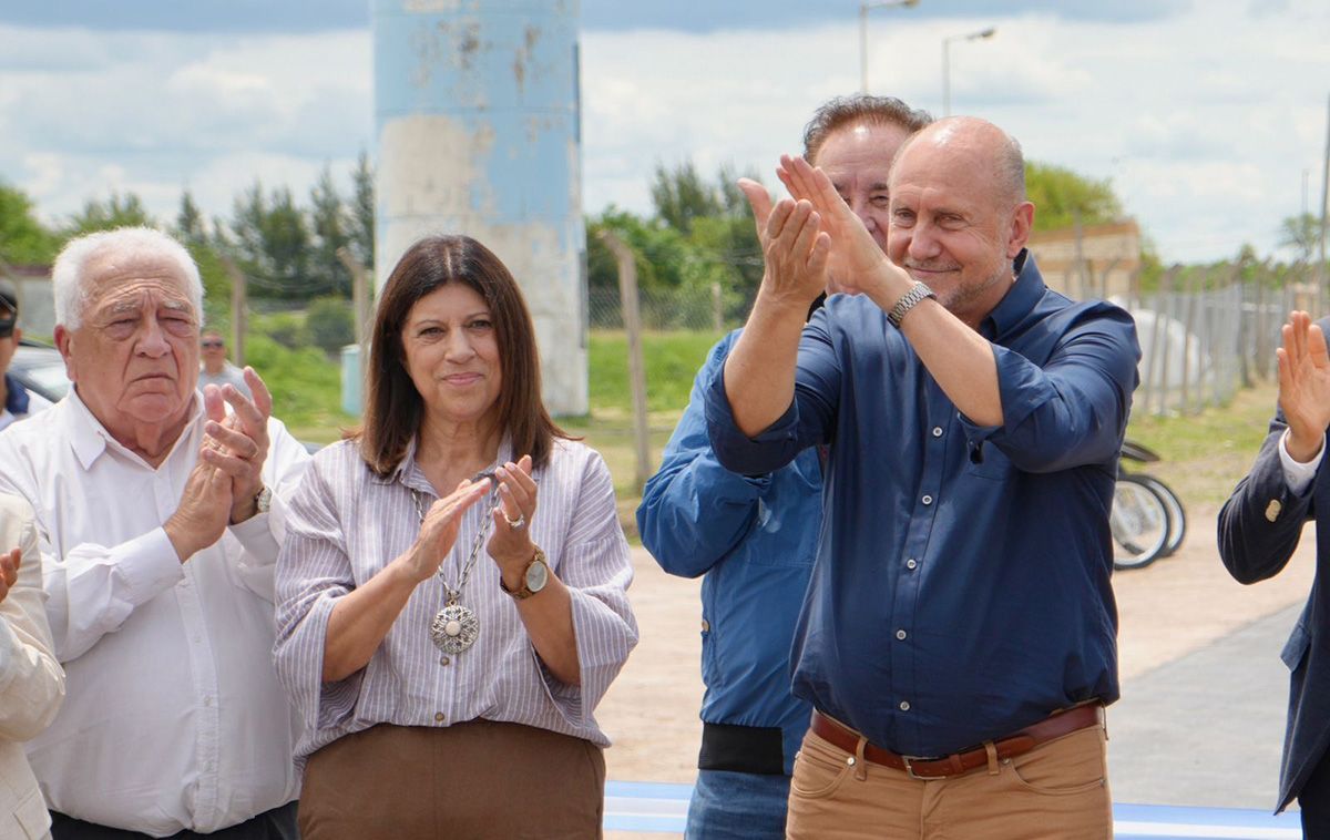 Omar Perotti en la inauguración de la Ruta 3: 