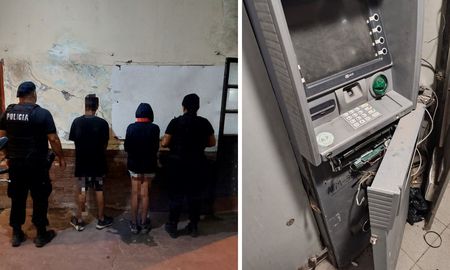 Un hombre de 29 años y una joven de 19, fueron detenidos tras intentar robar un cajero automático en el norte de la ciudad de Santa Fe. Un hombre de 29 años y una joven de 19, fueron detenidos tras intentar robar un cajero automático en el norte de la ciudad de Santa Fe.