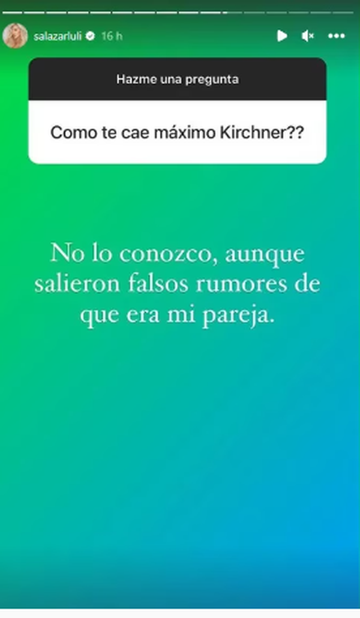 Luciana Salazar rompió el silencio. Luciana Salazar rompió el silencio. 
