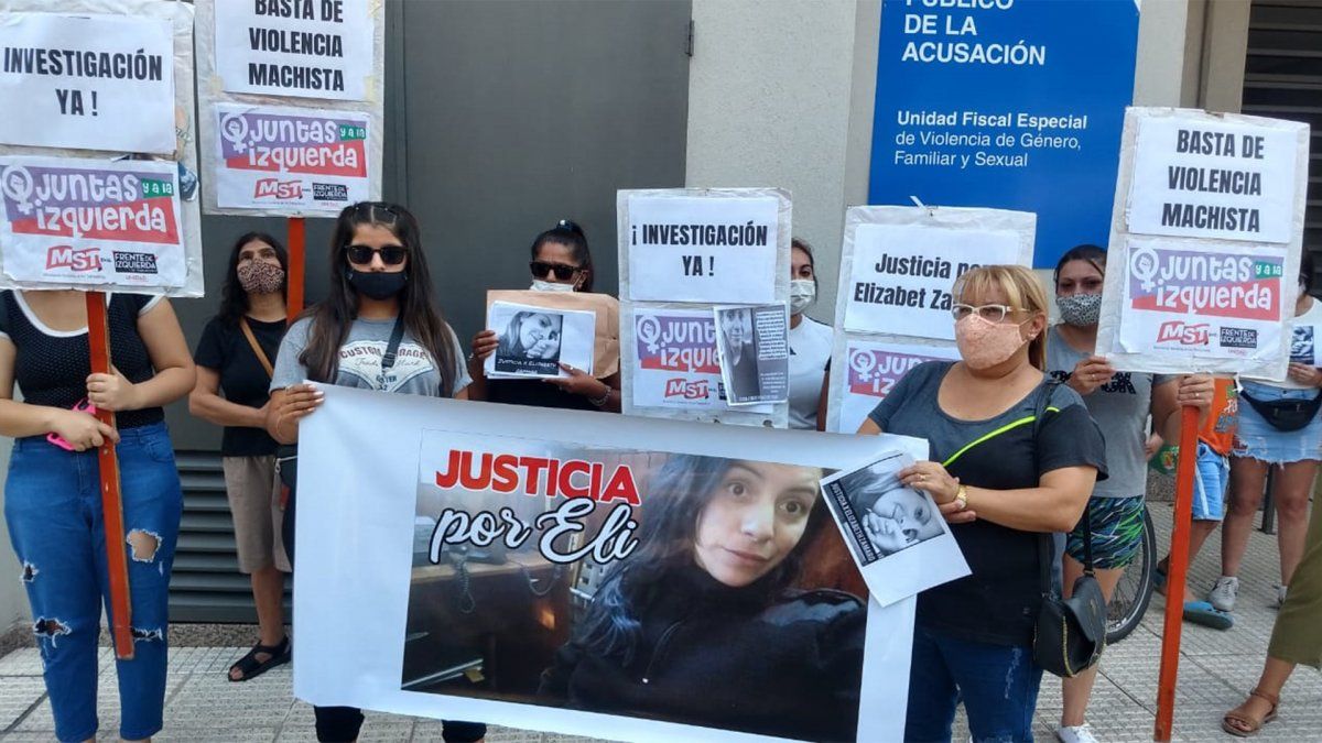 La marcha se realizó en la sede de la Unidad Fiscal Especial de Violencia de Género