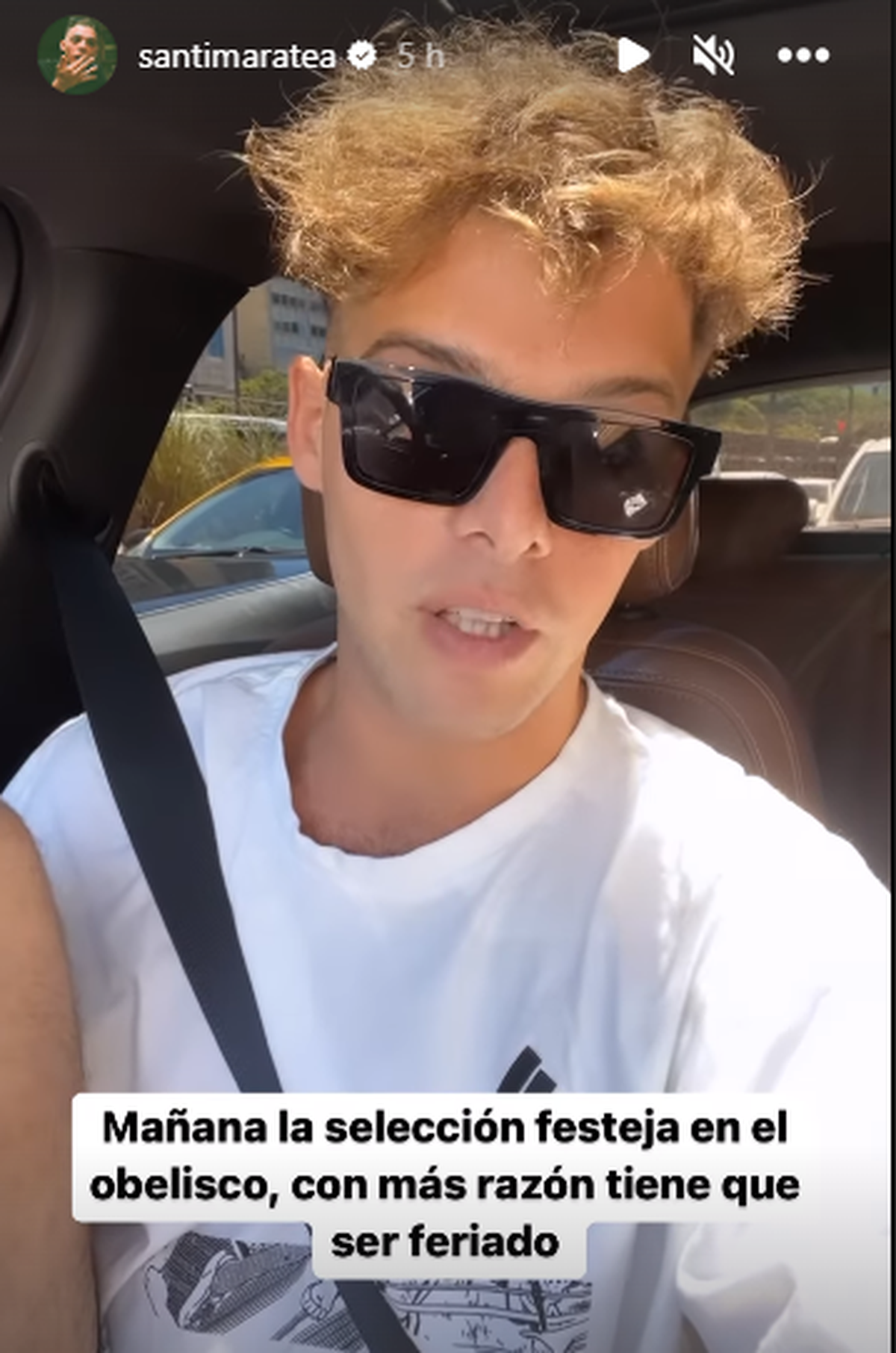 Santi Maratea le pidió al Gobierno que sea feriado nacional.