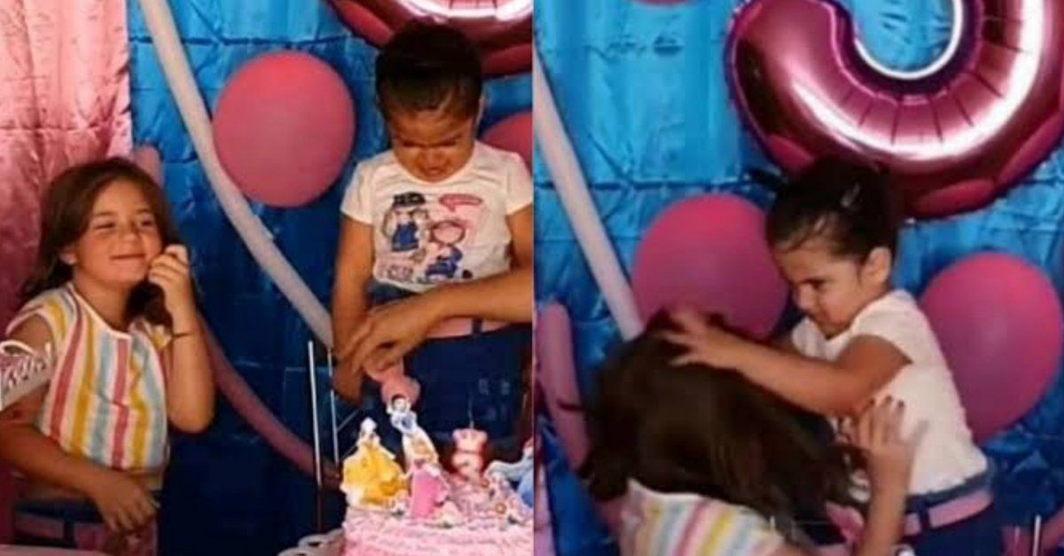 A un año del video viral de las hermanitas que se peleaban por apagar la vela de la torta: así están las nenas hoy