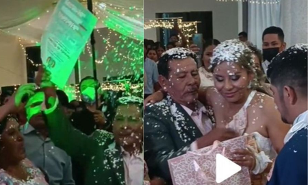 Pareja de recién casados recibe un terreno como regalo de bodas Pareja de recién casados recibe un terreno como regalo de bodas