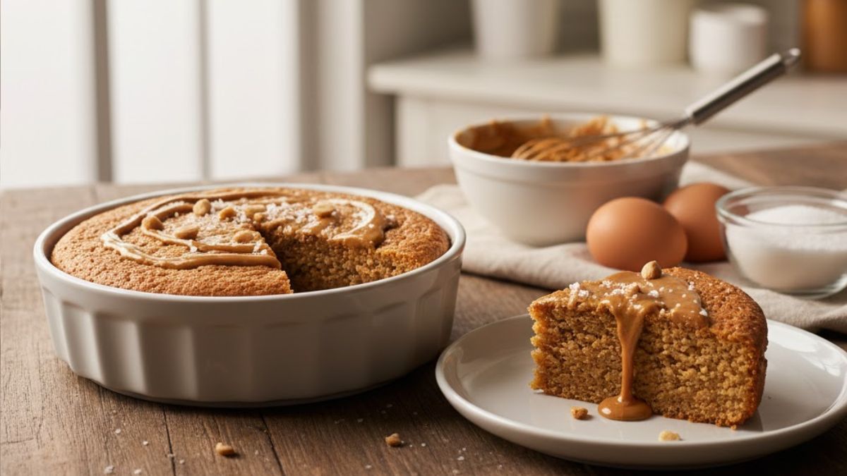 Esta torta de maní es una de esas recetas que sorprenden por lo simple.