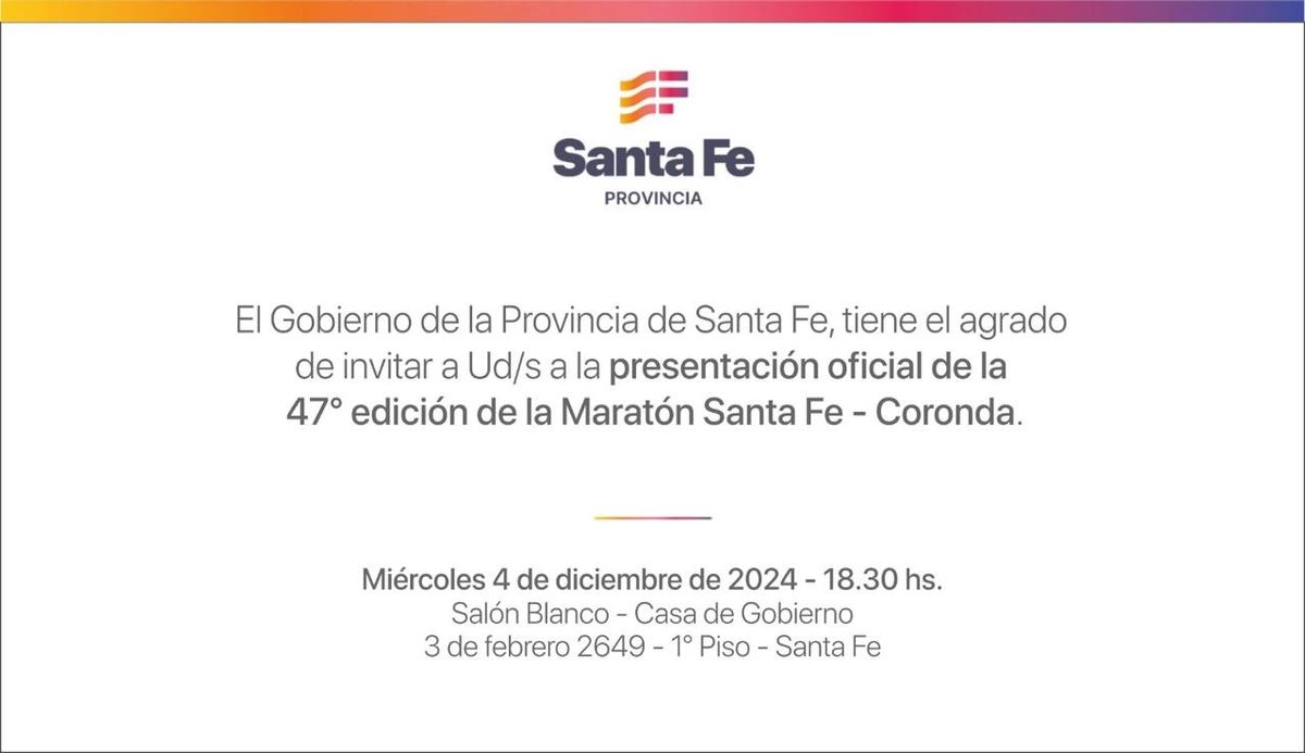 La 47ª edición de la Maratón Acuática Internacional Santa Fe-Coronda se realizará en febrero de 2025. La 47ª edición de la Maratón Acuática Internacional Santa Fe-Coronda se realizará en febrero de 2025.