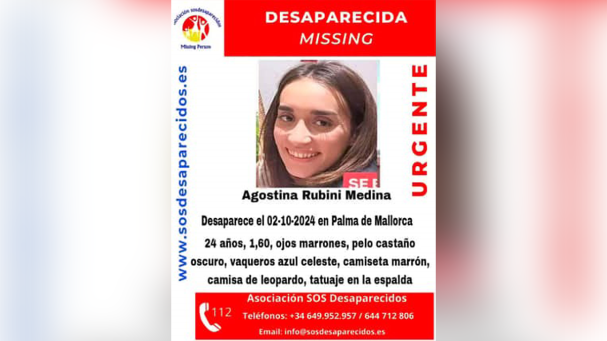 La joven se extravió en la ciudad de Palma de Mallorca el 2 de octubre. La joven se extravió en la ciudad de Palma de Mallorca el 2 de octubre.