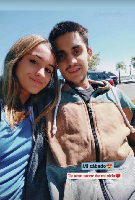 Esta es la historia que la novia de Lucio subió a su cuenta de Instagram.