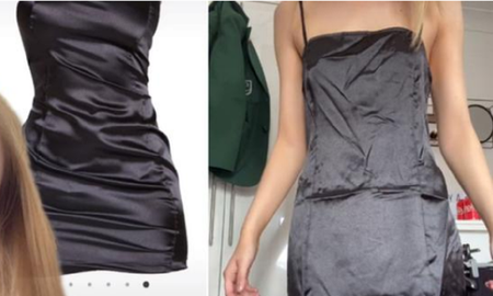 Video viral: una joven compró un vestido en internet y le llegó una prenda muy distinta . Video viral: una joven compró un vestido en internet y le llegó una prenda muy distinta .