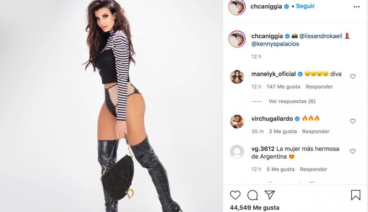 Charlotte Caniggia volvió a sorprender a todos sus seguidores con un look para el infarto.&nbsp;