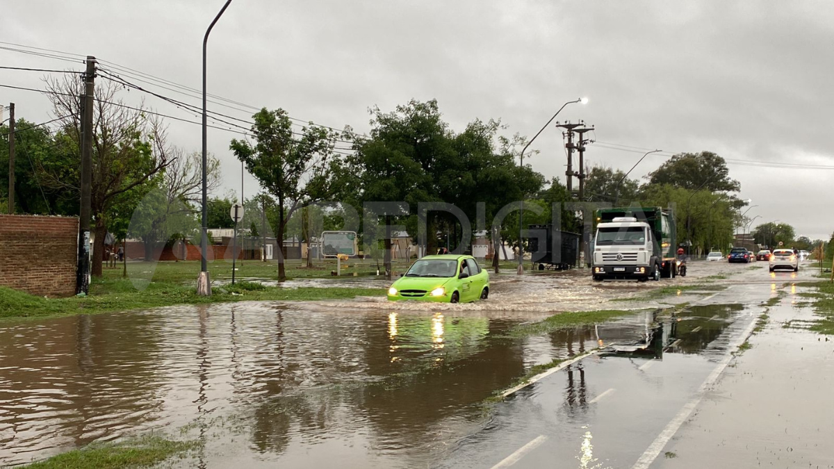 Las lluvias alcanzaron los 98 milímetros en el centro de la ciudad de Santa Fe. 