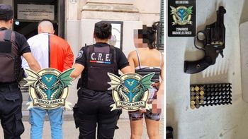 Circunvalación Oeste: amenazas, tres detenidos y un arma encontrada dentro de un balde con agua