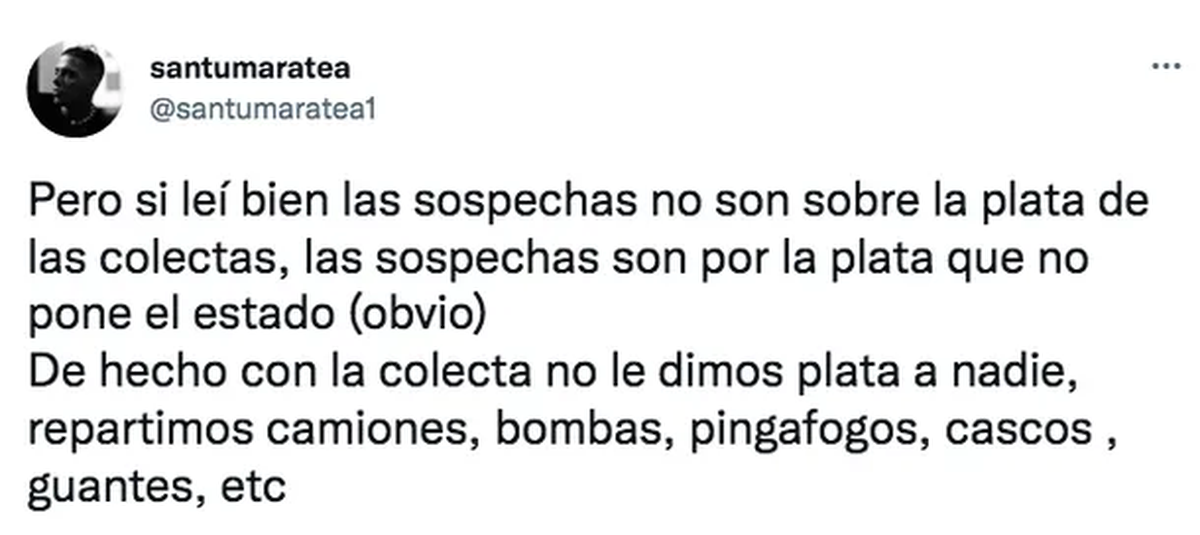 Qué dijo Santi Maratea del escándalo en el cuartel de Bomberos al que ayudó
