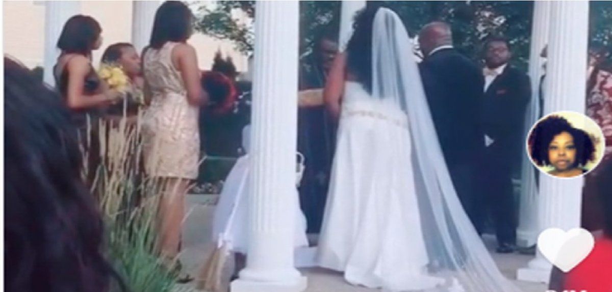 Una mujer embarazada arruina la boda de su amante al irrumpir en la ceremonia y gritar &iexcl;Aqu&iacute; est&aacute; tu beb&eacute;!