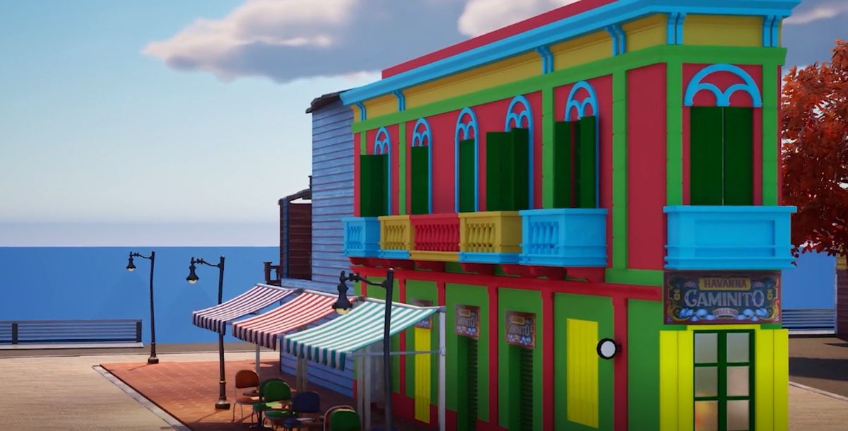 Así se verá Caminito en Fortnite. Así se verá Caminito en Fortnite.
