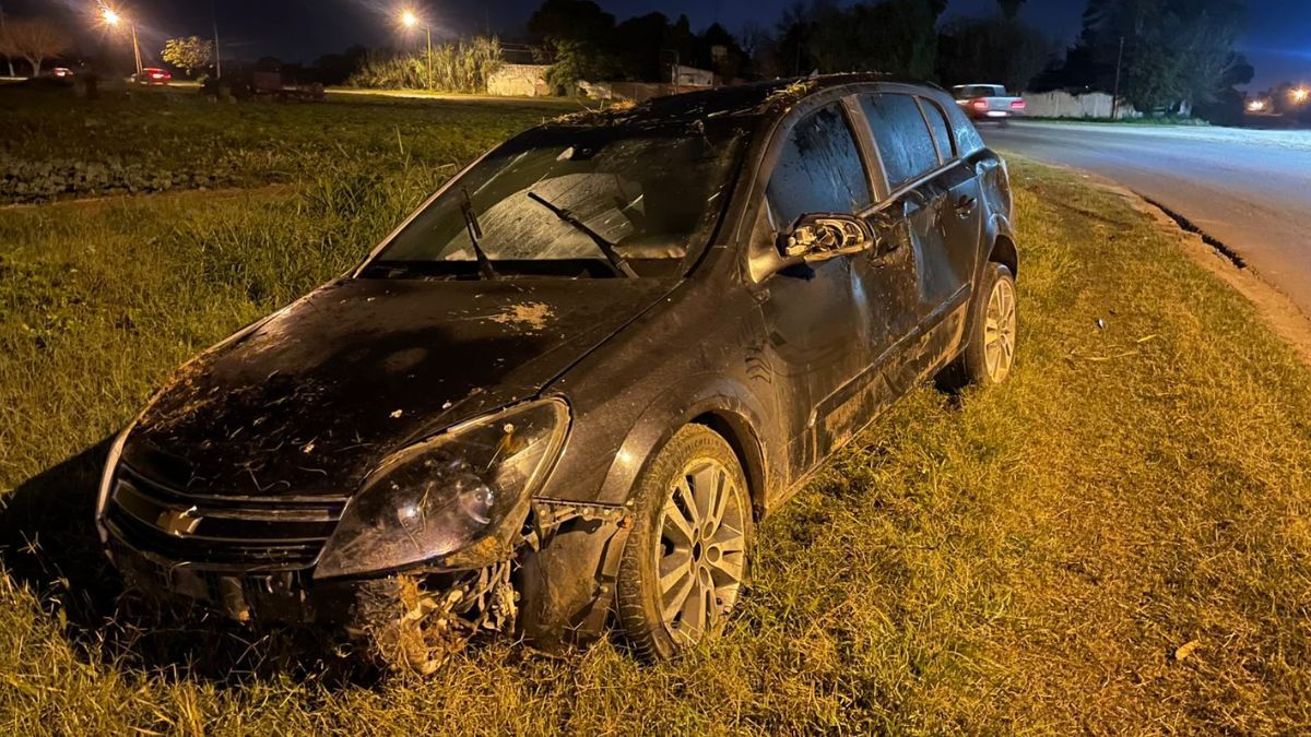 Así quedó el vehículo que protagonizó el accidente.