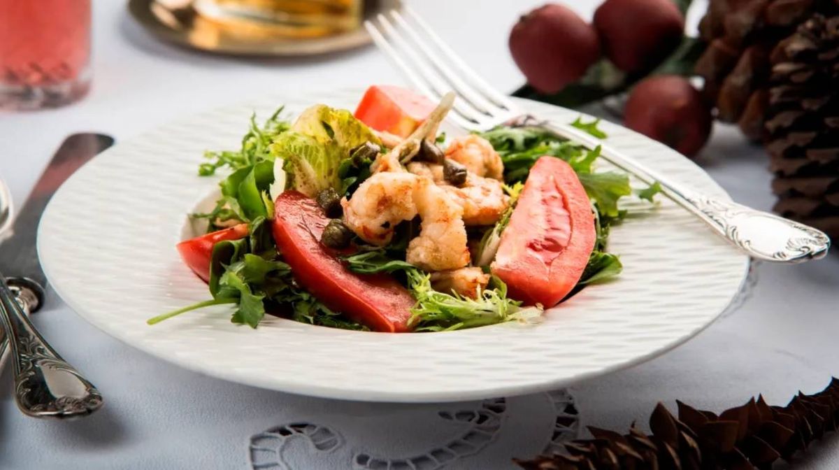 Ensalada de langostinos