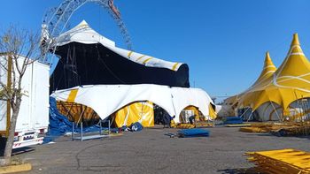 Tras el temporal, el circo de Flavio Mendoza se muda a la Estación Belgrano