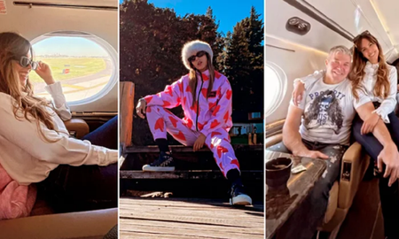 Barby Franco, Fernando Burlando y sus lujosas vacaciones en avión privado. Barby Franco, Fernando Burlando y sus lujosas vacaciones en avión privado.
