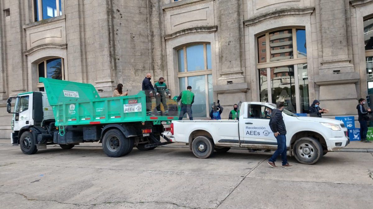 La recolección puerta a puerta continuará el lunes y el miércoles.