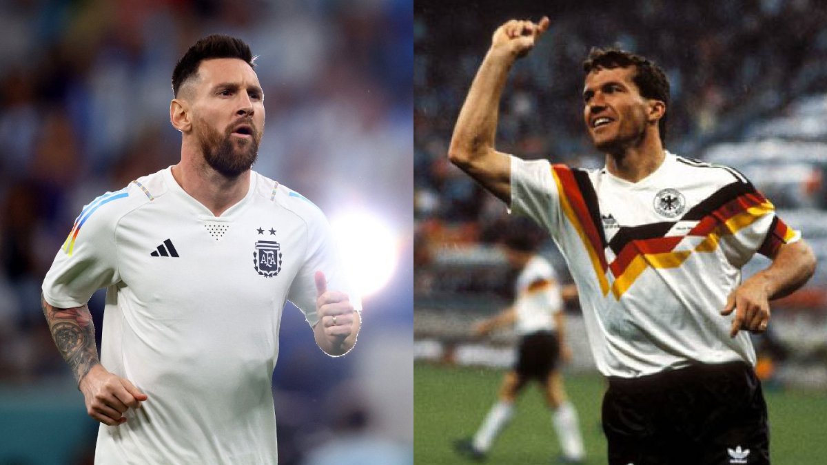 Messi igualó el récord histórico de partidos en Mundiales del alemán Matthaus