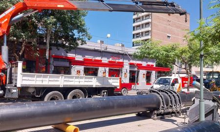 Corte de tránsito en Bulevar Pellegrini al 2500 este miércoles. Corte de tránsito en Bulevar Pellegrini al 2500 este miércoles.