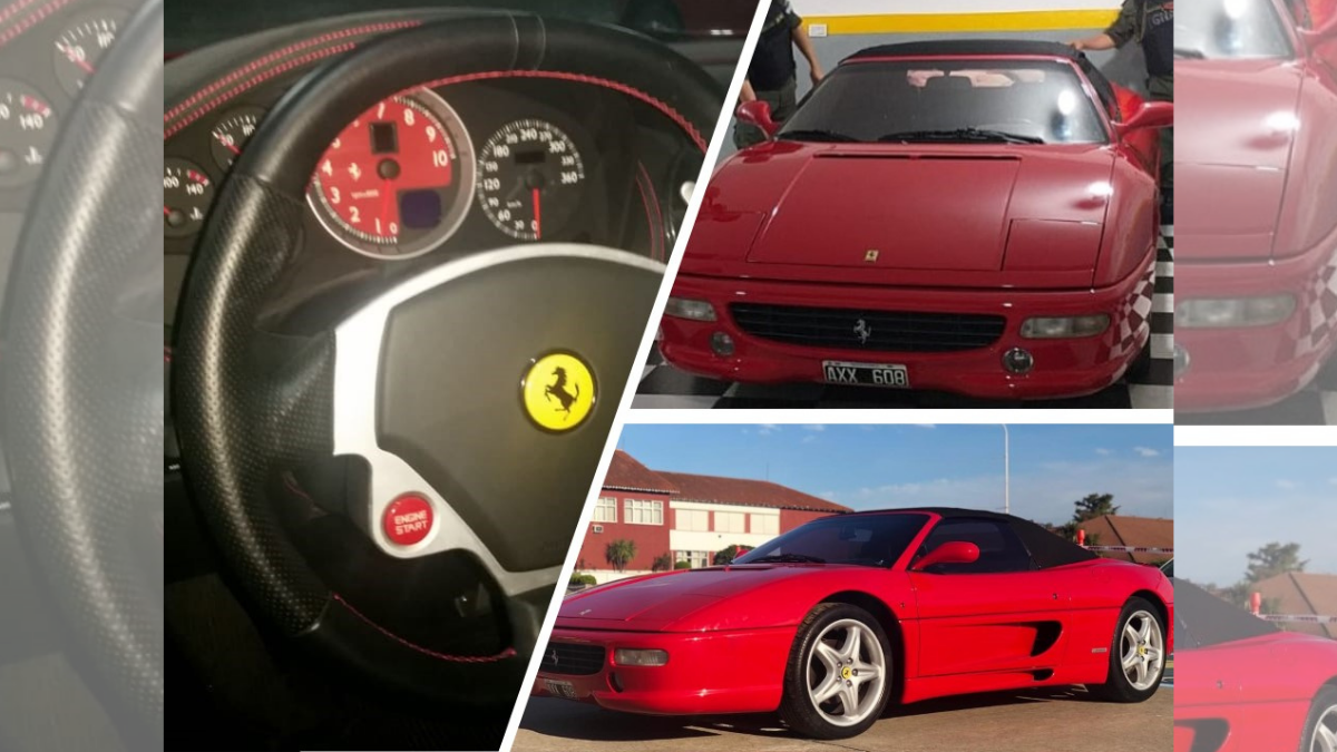 El clan Loza tenía en su poder la Ferrari que alguna vez perteneció a Diego Maradona.