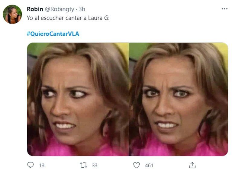 Laura G desató burlas y memes por cantar en "Venga La Alegría".