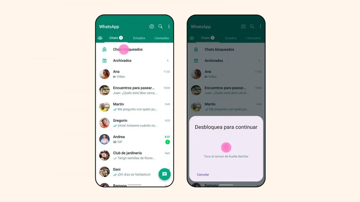 WhatsApp: cómo activar los chats con contraseña