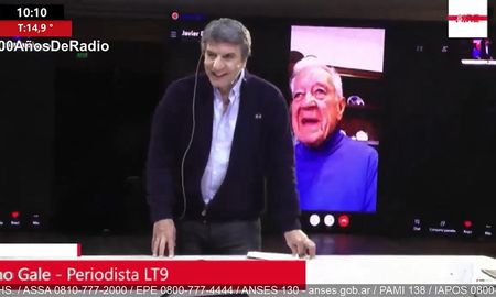 Cacho Galé, que esta mañana conversó con Luis Mino, comenzó a trabajar en LT9 en 1959. Cacho Galé, que esta mañana conversó con Luis Mino, comenzó a trabajar en LT9 en 1959.