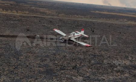 Quemas en el Delta del Paraná: se accidentó un avión hidrante Quemas en el Delta del Paraná: se accidentó un avión hidrante