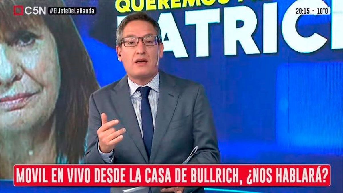 El periodista de C5N fue desvinculado del canal tras el escrache a Bullrich.&nbsp;